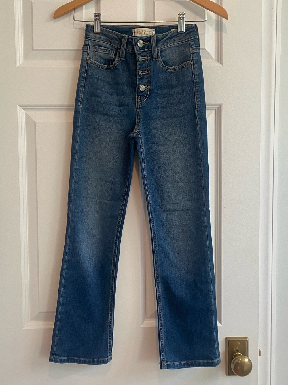High-Rise Button-Fly Girl’s Jeans